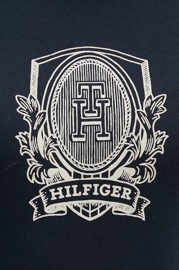 Tommy Hilfiger t-shirt bawełniany WW0WW42089 granatowy