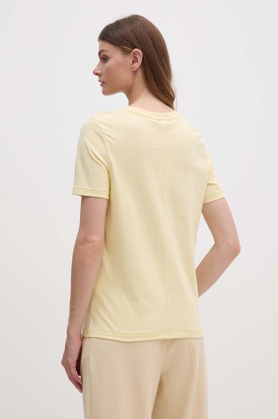 Odzież Tommy Hilfiger t-shirt bawełniany WW0WW42589 żółty