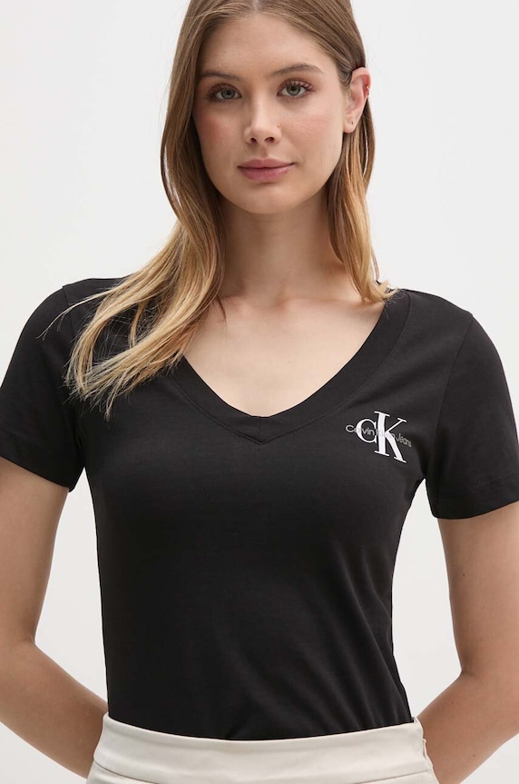 Βαμβακερό μπλουζάκι Calvin Klein Jeans 2-pack J20J223447 μπεζ