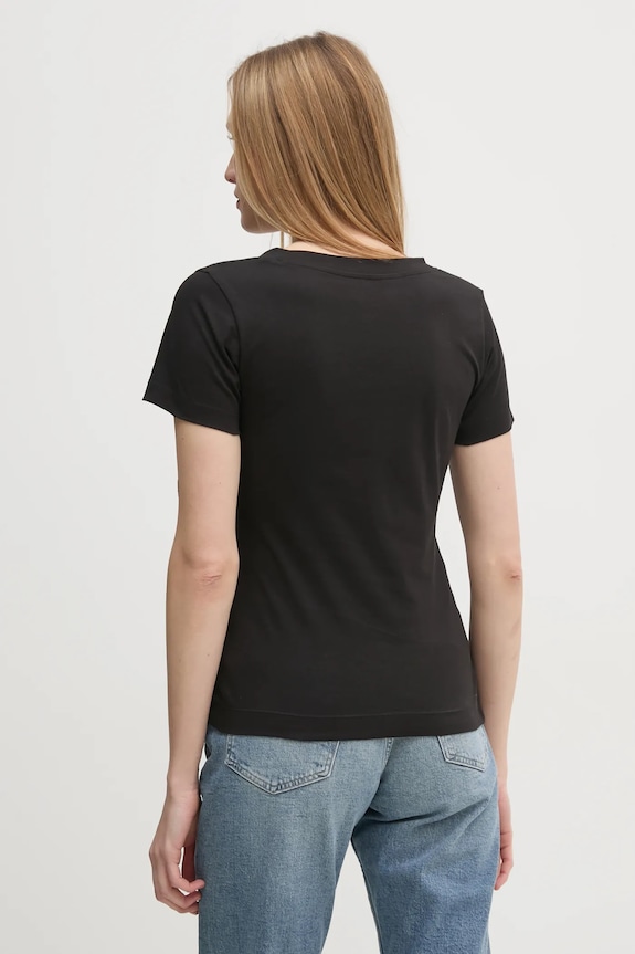 Βαμβακερό μπλουζάκι Calvin Klein Jeans 2-pack J20J223447 μαύρο