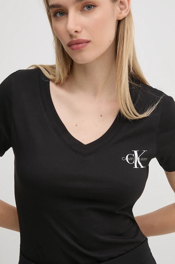Calvin Klein Jeans t-shirt bawełniany 2-pack J20J223447 czarny
