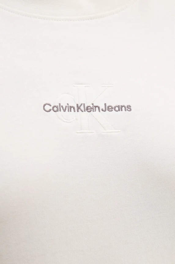 Calvin Klein Jeans tricou din bumbac J20J223563 bej