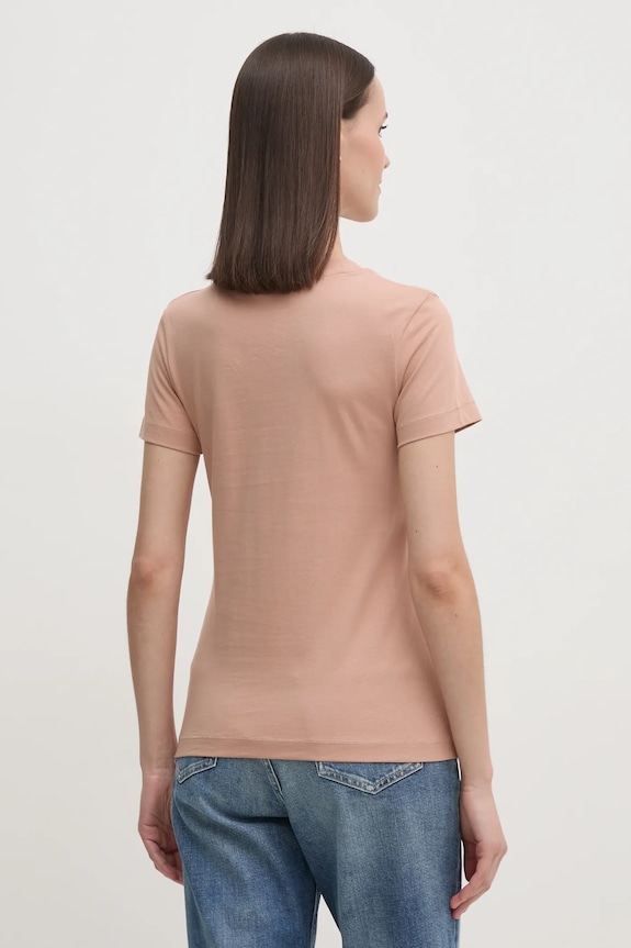 Odzież Calvin Klein Jeans t-shirt bawełniany J20J223563 pomarańczowy