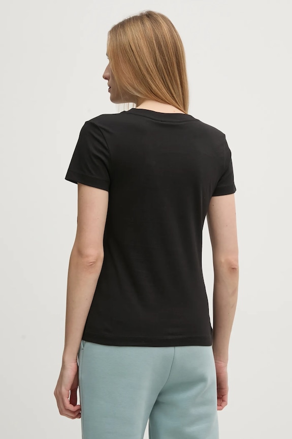 Oblečenie Bavlnené tričko Calvin Klein Jeans J20J223563 čierna