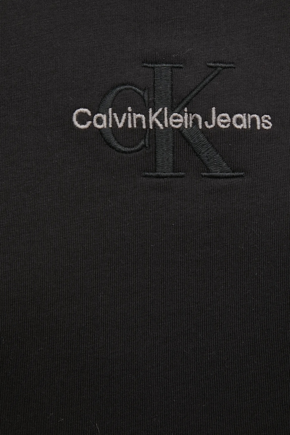 Bavlnené tričko Calvin Klein Jeans J20J223563 čierna
