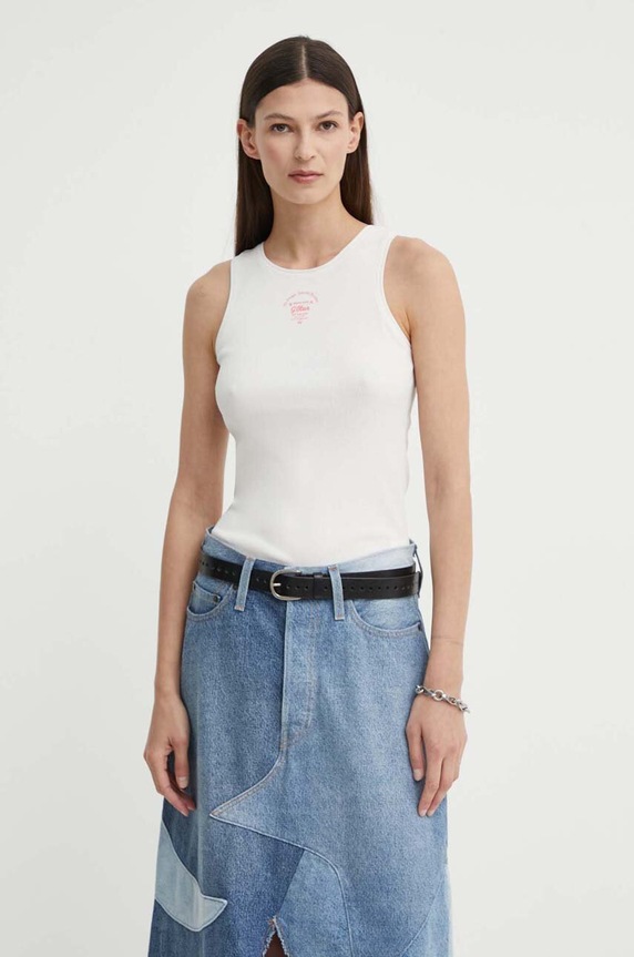 Bavlnený top G-Star slim biela D24645.5268