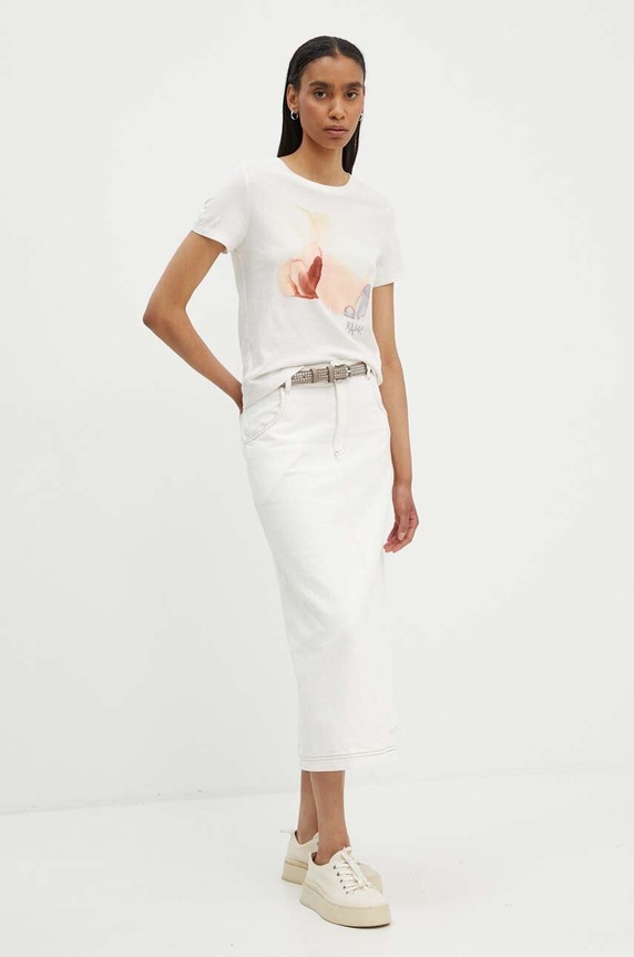 G-Star t-shirt in cotone D24643.4107 beige AW24