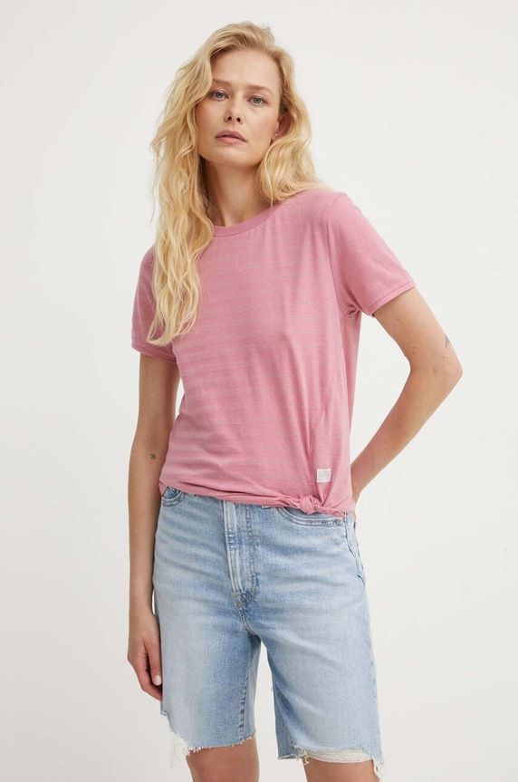 G-Star t-shirt różowy D24661.D602