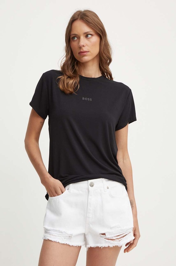 Μπλουζάκι BOSS κανονικό μαύρο 50525711