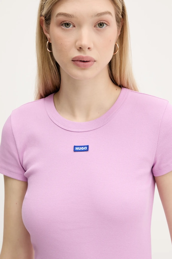 Tričko Hugo Blue Easy Tee_B fialová 50523924