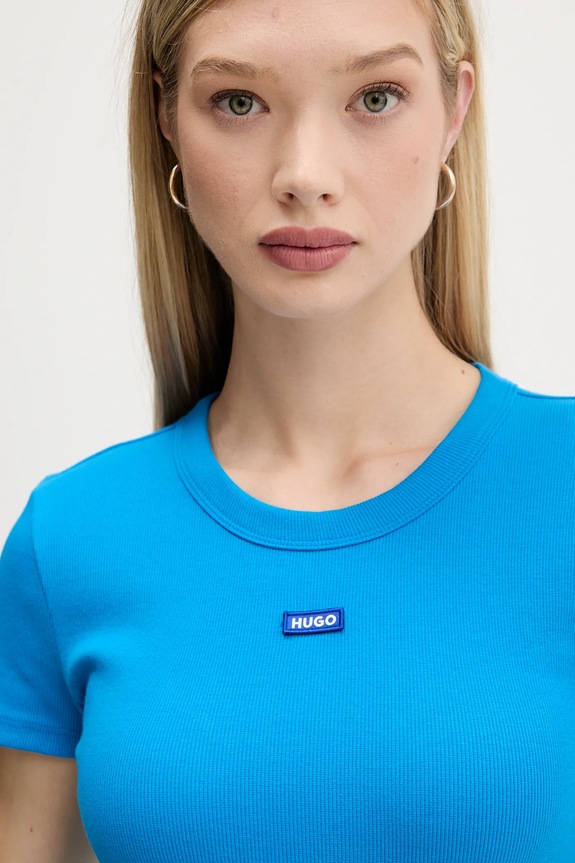 Tričko Hugo Blue Easy Tee_B tyrkysová 50523924