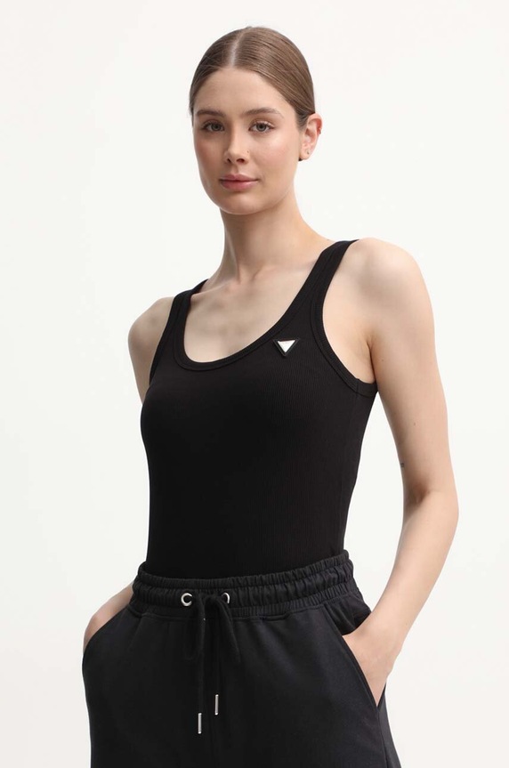 Guess top COLETTE uni negru V4YP06.K8RT2