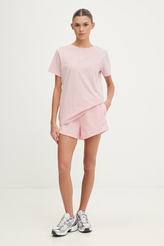 Guess футболка для женщин из хлопка с эластаном COLETTE V4YI09.J1314 розовый SS26