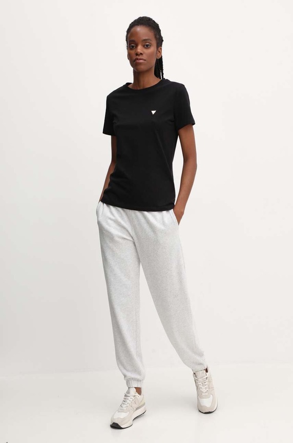 Guess tricou COLETTE V4YI09.J1314 negru SS26