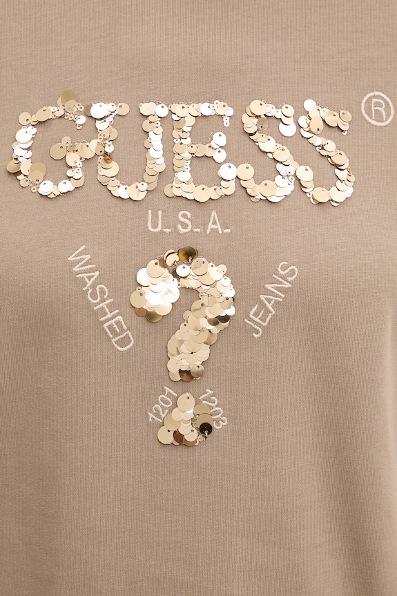 Pamučna majica Guess AURLIE V4YI06.I3Z14 bež