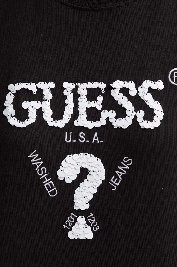 Guess pamut póló AURLIE V4YI06.I3Z14 fekete
