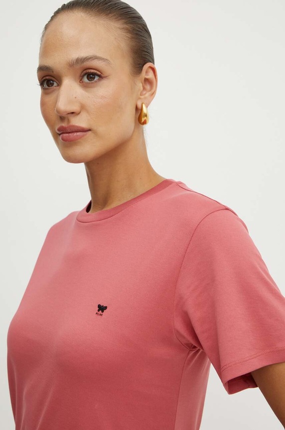 Weekend Max Mara pamut póló rózsaszín 2425976021600