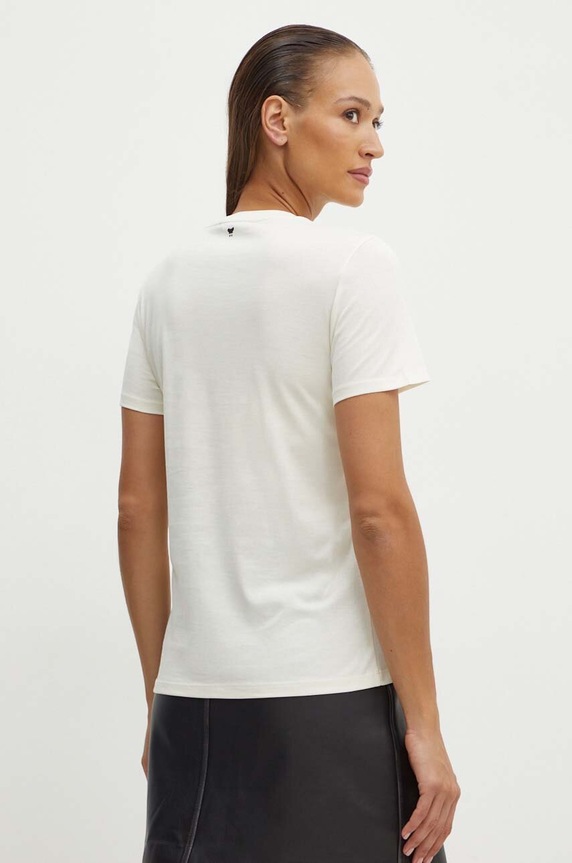 Дрехи Памучна тениска Weekend Max Mara 2425976031600 бежов