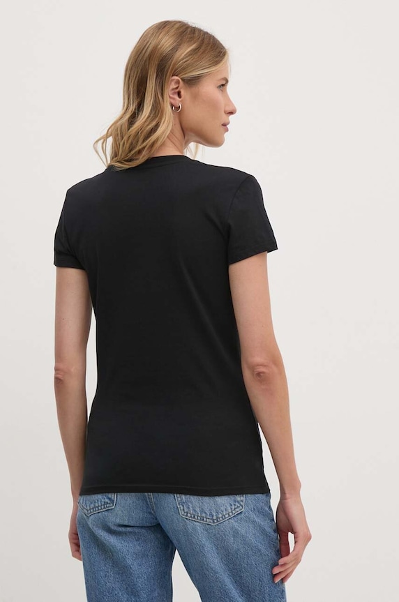 Pamučna majica Armani Exchange 6DYT01.YJ8QZ crna AW24