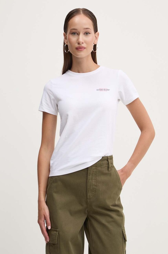 Tričko Guess Jeans biela W4YI02.J1314