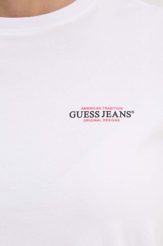 Tričko Guess Jeans W4YI02.J1314 biela