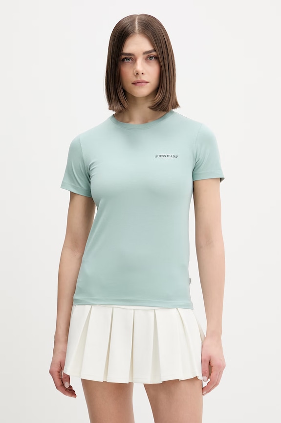 Guess Jeans tricou verde W4YI02.J1314
