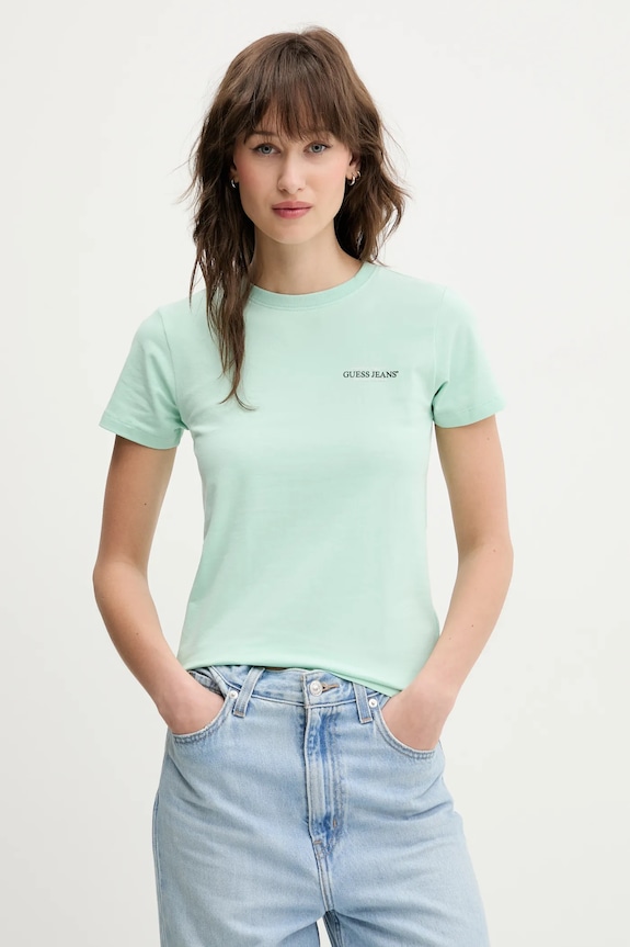 Guess Jeans t-shirt zielony W4YI02.J1314