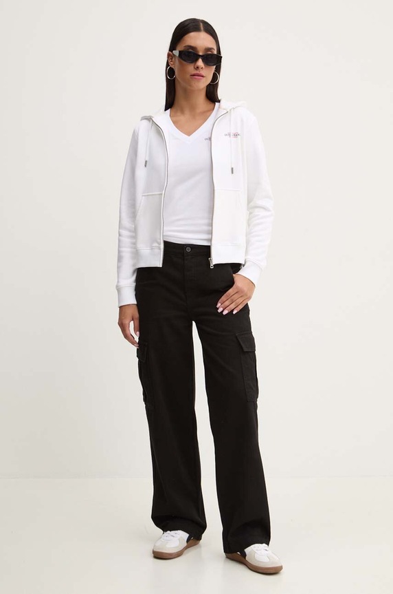 Guess Jeans tricou W4YI23.J1314 alb SS26