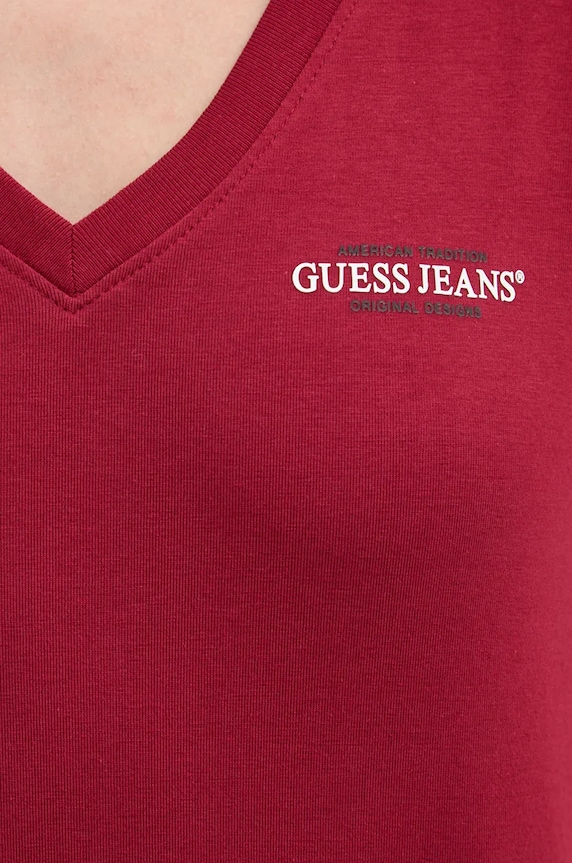 Guess Jeans tricou W4YI23.J1314 rosu