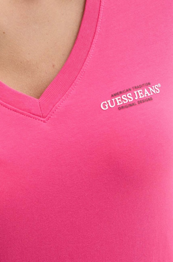 Tričko Guess Jeans ružová W4YI23.J1314