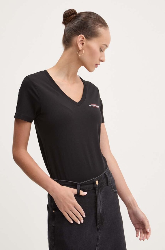 Tričko Guess Jeans čierna W4YI23.J1314