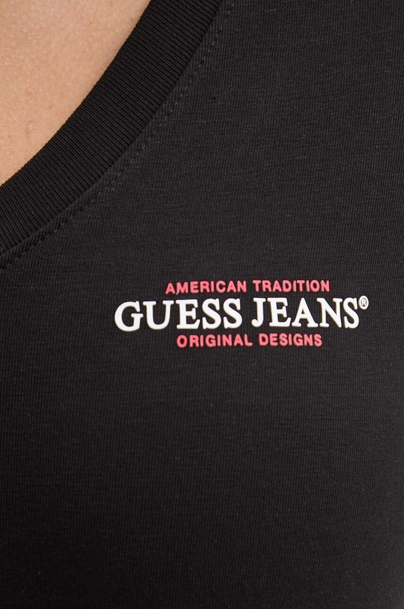 Tričko Guess Jeans W4YI23.J1314 čierna