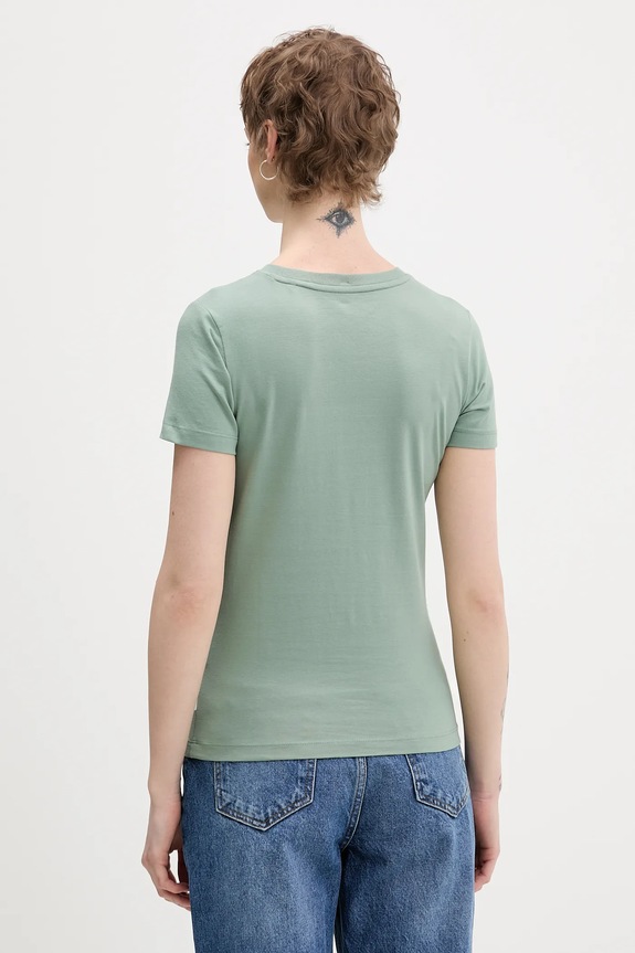 Ρούχα Μπλουζάκι Guess Jeans W4YI03.J1314 τιρκουάζ