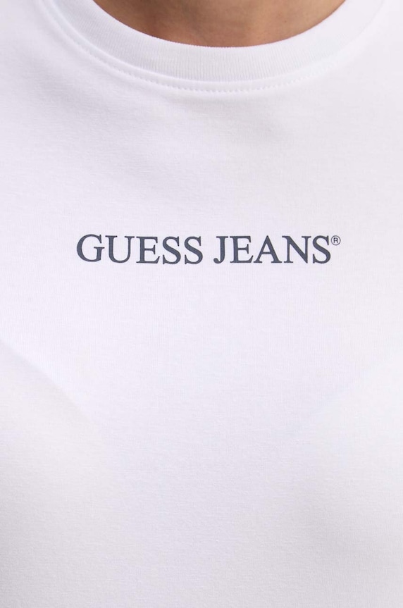 Guess Jeans tricou W4YI01.J1314 alb