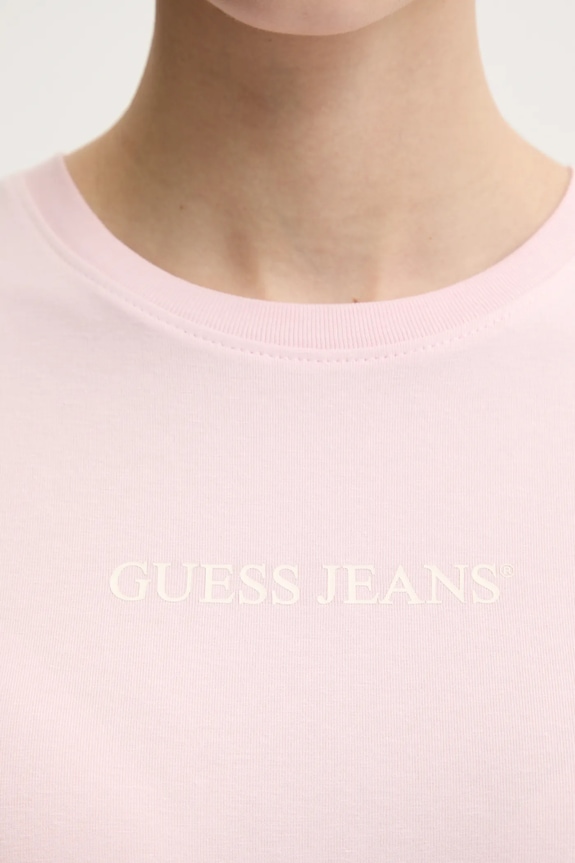 Tričko Guess Jeans W4YI01.J1314 ružová