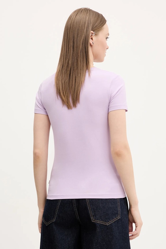 Ρούχα Μπλουζάκι Guess Jeans W4YI01.J1314 μωβ