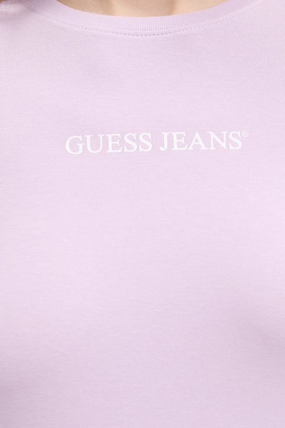 Μπλουζάκι Guess Jeans W4YI01.J1314 μωβ