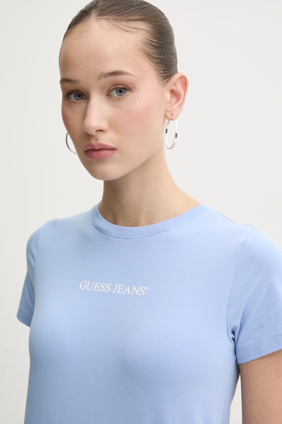 Guess Jeans t-shirt niebieski W4YI01.J1314