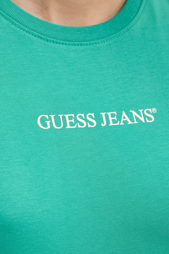 Guess Jeans t-shirt W4YI01.J1314 turkusowy