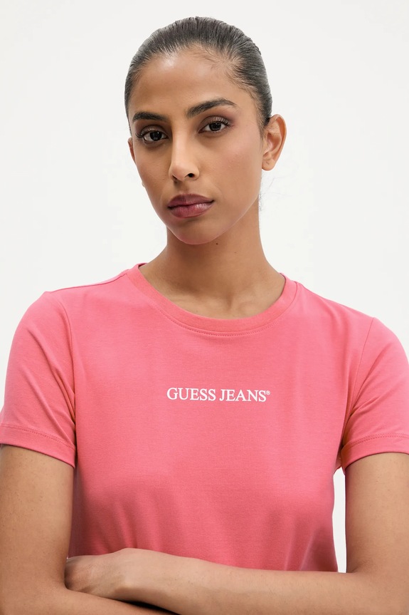 Футболка Guess Jeans рожевий W4YI01.J1314