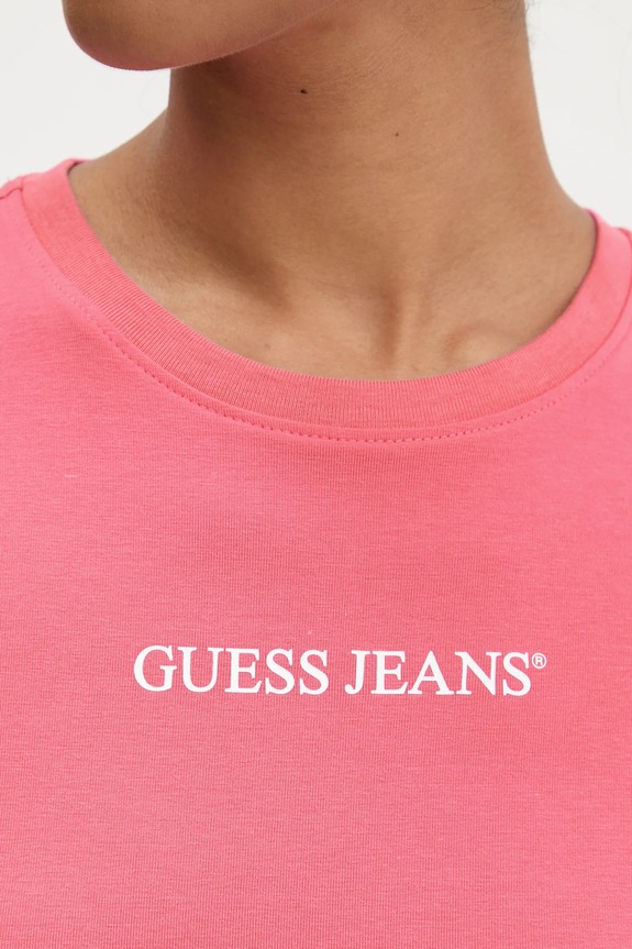 Футболка Guess Jeans W4YI01.J1314 рожевий
