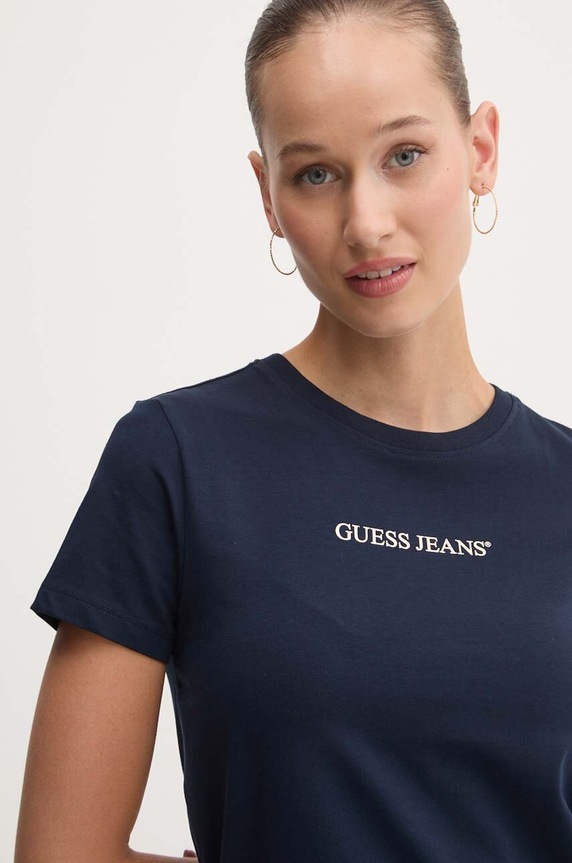 Guess Jeans tricou bleumarin W4YI01.J1314