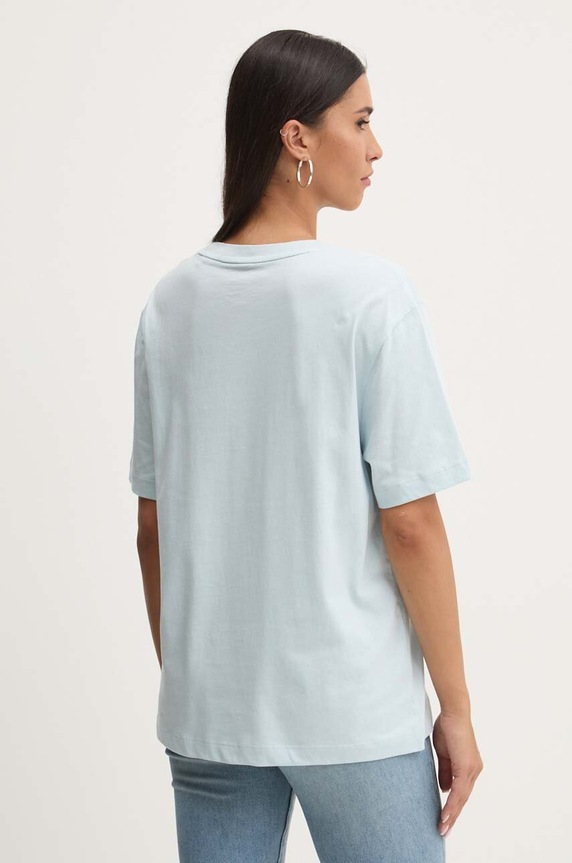 Odzież Guess Jeans t-shirt bawełniany W4YI76.K8HM0 niebieski