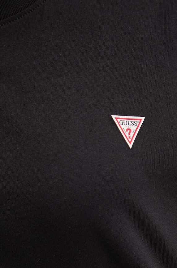 Bavlnené tričko Guess Jeans čierna W4YI05.K8HM0