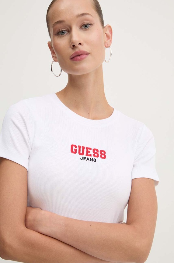 Guess Jeans t-shirt biały W4YI64.KA0H1