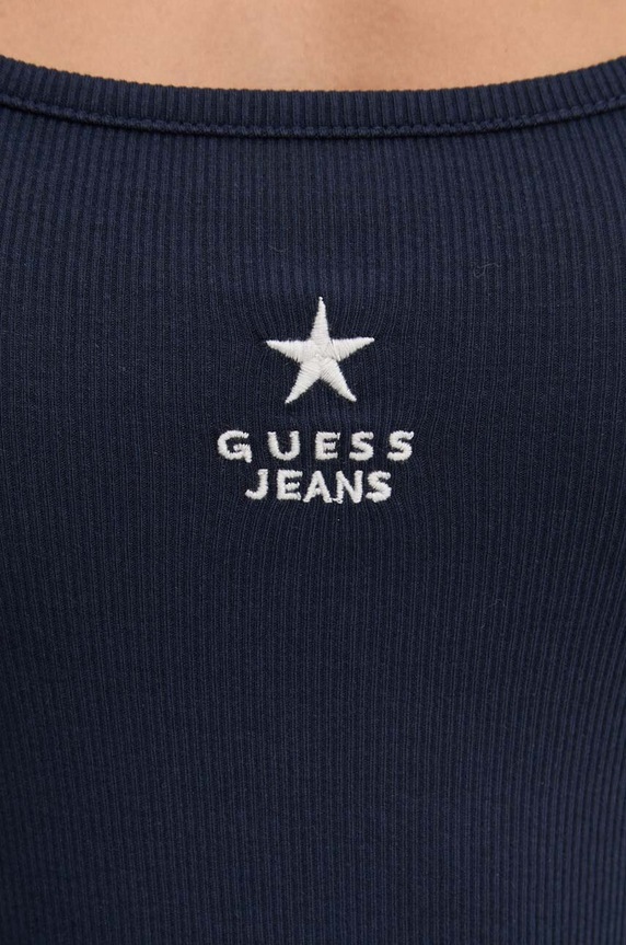 Top Guess Jeans W4YP48.KA0H1 tmavomodrá