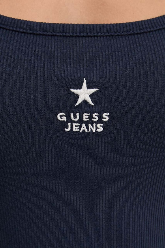 Top Guess Jeans W4YP48.KA0H1 tmavomodrá
