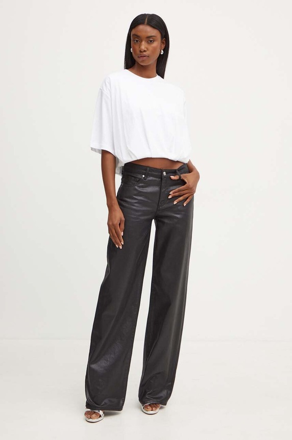 Βαμβακερό μπλουζάκι Pinko 104206.A251 λευκό AW24