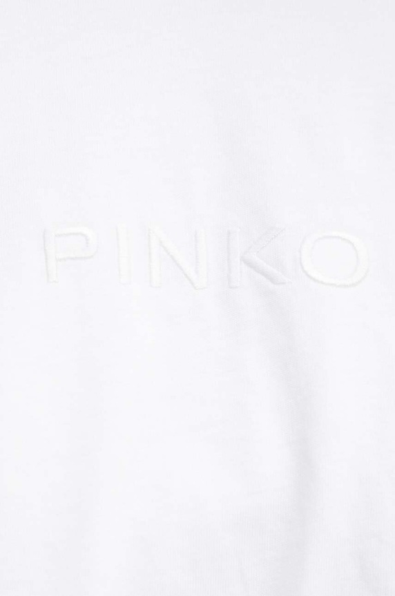 Βαμβακερό μπλουζάκι Pinko 104206.A251 λευκό