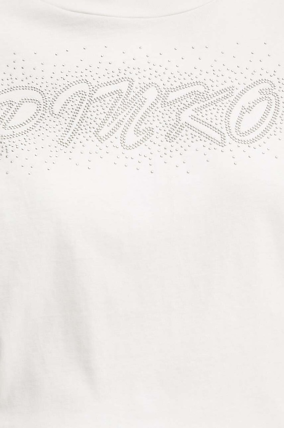 Pinko t-shirt bawełniany 103993.A231 biały